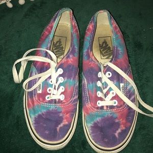 Tie Dye Vans - Men’s 4.5